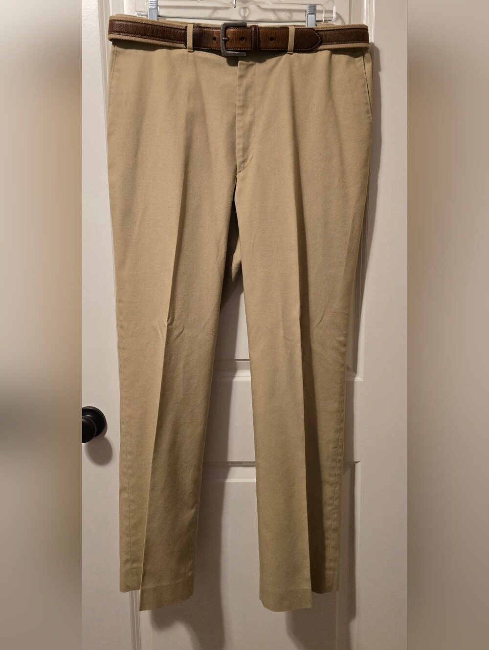 Haggar Tan Straight-Leg Chinos